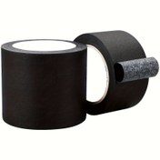 Resim 1 Rulo 10.0 Metre Siyah Maskaj Bantı - Kolay Çekme, Kalıntısız Boyanabilir Kağıt, DIY Projeleri İçin Kenar Boyama ve Tavan Kullanımı İçin İdeal, Kolay Çekilebilir, Boyanabilir Maskaj Bantı 
