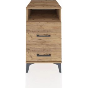 Resim Kronos Komodin Tek Raflı 2 Çekmeceli 44X59X80 Çam-Çam 