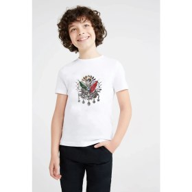 Resim Qivi Osmanlı Devleti Resimlemesi Osmanlı Imparatorluğu'nun Yükselişi Baskılı Unisex Çocuk Beyaz T-Shirt 