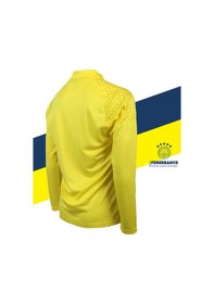 Resim Fenerbahçe Lisanslı 23/24 A Takım Futbolcu Yarım Fermuar Sweat Sarı 