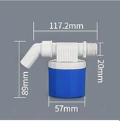 Resim Su Seviye Vanası Su Deposu Şamandıra Valfı Anahtarı 0.2-10kg 1/2inch - Yan Giriş 