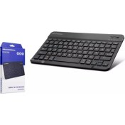 Resim Hadron HDX2506 Mini Bluetooth Kabloluz Şarj Edilebilir Türkçe Q Klavye 