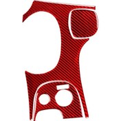 Resim 3 İn 1 Karbon Fiber Araba Dişli Paneli Etiket Kitleri B Chevrolet Corvette C5 1998-2004 İçin, Sol Sürücü Kırmızı 1 Adet 