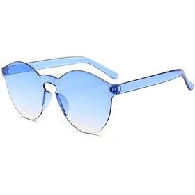 Resim Moonbıffy Motosiklet Moda Yuvarlak Şeker Lens Uv400 Çerçevesiz Güneş Gözlüğü Kadın/erkekwhıteblack51 Beyaz 