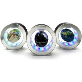 Resim Manyetik Küçük Boy Yuvarlak Ledli Dünya Küre Çok Renkli 