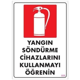 Resim Znv Zenvia Mey İthalat Yangın Söndürme Tüpü Uyarı Levhası 25x35 Kod:859 Znv2025 Cmn 