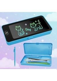 Resim Lcd Dokunmatik Ekranlı Kalemlik Mavi Renkli 