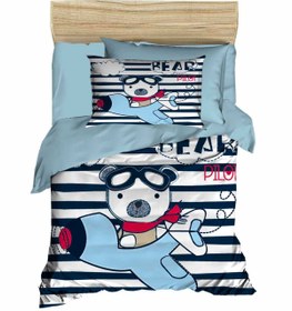 Resim Mira Home Yenidoğan Erkek Bebek Nevresim Takımı &amp;#37;100 Pamuklu Bear Pilot 