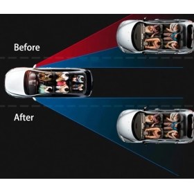 Resim Erseyy Ayarlanabilir Kör Nokta Aynası Siyah 2 Adet 