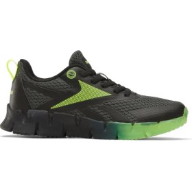 Resim Reebok Zıg N' Glow Elastıc Lace Siyah Erkek Çocuk Koşu Ayakkabısı 