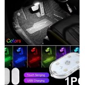 Resim 7 Renk Modlu Dokunmatik Sensörlü Mini LED Lamba 