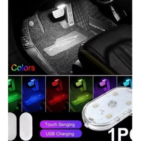 Resim 7 Renk Modlu Dokunmatik Sensörlü Mini LED Lamba 