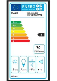 Resim Franke Box Flush Evo FBFE BK MATT A70 Gömme 70 CM Davlumbaz 