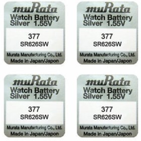 Resim MURATA Silver 1,55v 377 Sr626w Saat Pili 4 Adet 