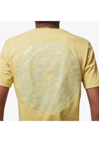 Resim Jordan Mj Psg Ss Logo Tee T-shırt Çocuk T-shirt Sarı 