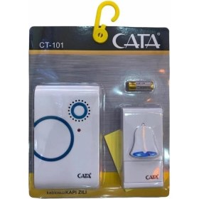 Resim Cata Uzaktan Kumandalı Kapı Zili CT-101 Su Geçirmez Modern Tasarım Özellikli Beyaz 