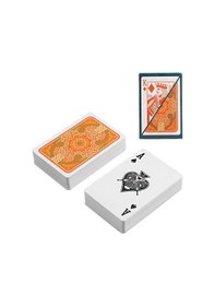 Resim Kırmızı Pvc Plastik Su Geçirmez İskambil Poker Oyun Kağıdı Rd60kr 