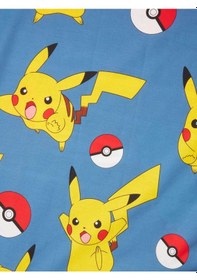 Resim Pokemon Çocuk Nevresim Takımı 155x220 Mavi Mavi 