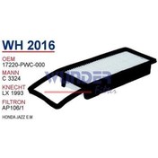 Resim WUNDER WH2016 HAVA FİLTRESİ - HONDA JAZZ E.M ÇANTA TİP 