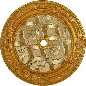 Resim Oval Altın Saray Tavan Göbek 60 cm 