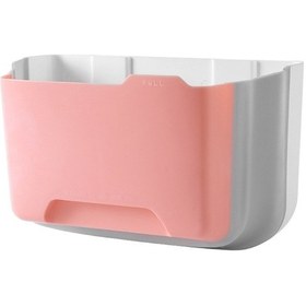 Resim Ev Ve Araba İçin Katlanabilir Araba Kutusu Çift Kullanımlı Çöp Kovası Organizatörü Açık Pembe 