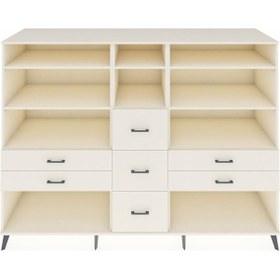 Resim Kronos Dolap 8 Raflı 7 Çekmeceli 220x59x163 Aytaşı-aytaşı Aytaşı-aytaşı 