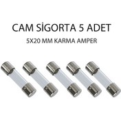 Resim Cam Sigorta 5x20mm Karma Amper 
