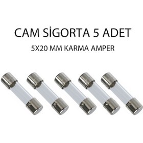 Resim Cam Sigorta 5x20mm Karma Amper 