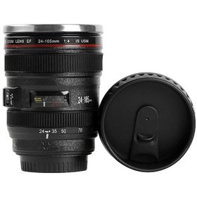 Resim Shineyee Fotoğrafçı Bardak - Sızdırmaz Kamera Lensli Seyahat Termosu 400ml Beyaz 