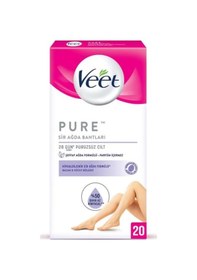 Resim Veet Pure Hipoalerjenik Sir Ağda Bandı 20'li 