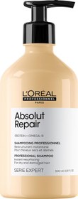 Resim L'Oréal Professionnel Paris Serie Expert Absolut Repair Yıpranmış Saçlar Için Onarıcı Şampuan 500ml 