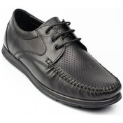 Resim Nobel 1051 Siyah Cilt Deri Erkek Günlük Ayakkabı 001 