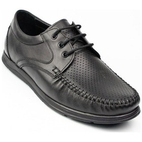 Resim Nobel 1051 Siyah Cilt Deri Erkek Günlük Ayakkabı 001 