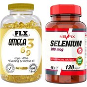 Resim Omega 3-6-9 Balık Yağı 180 Softgel Nevfix Selenyum 200 Mcg 120 Tablet 