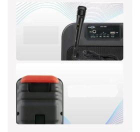 Resim Başkenttekno 1852 Taşınabilir Rgb Ledli Bluetooth Hoparlör Usb-Tf Siyah 