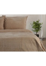 Resim Özdilek Modern Line Çift Kişilik Battaniye Seti 220x240 Pramit B Bej 