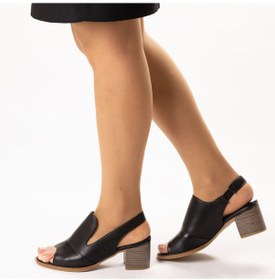 Resim Twoegoist Kadın Hakiki Deri Topuklu Şık Sandalet - Açık Ayakkabı 001 