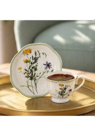 Resim Perotti 16870-2 Secret Garden 2 Kişilik 4 Parça Porselen Kahve Takımı Çok Renkli 