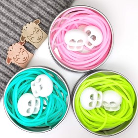 Resim 3 adet/Kutu 3m Dikiş Tutma Kordonları ve Dikiş Durdurma Kiti, Dikiş Tutucuları, Nokta Koruyucu Kapaklar, Boş Kordonlar, Örgü Malzemeleri 2mm Boş Boru Kauçuk Kordon Sanat Malzemeleri 