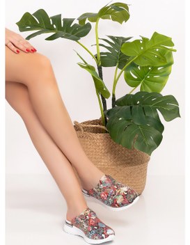 Mavi İlkYardım Temalı Tokalı Airmax Bayan Sabo Terlik 812 Mavi