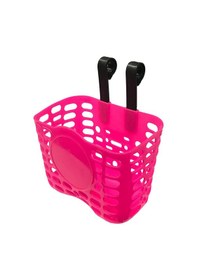 Resim Bisiklet Ön Sepet - 16/20 Plastik, Pembe Askılı Model 