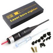 Resim Monyee Kırmızı Lazer Işığıyla Alüminyum Hedef Ayar Cihazı - 8 Adaptörlü, Hızlı Ve Hassas, Plug & Play, 177-50 Kalibre Uyumlu 