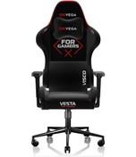Resim Exvega Vesta 2024 Serisi Kırmızı/siyah Dokuma Kumaş Profesyonel Gaming Oyuncu Koltuğu 