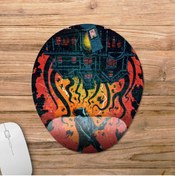 Resim Pixxa Stranger Things Bilek Destekli Mousepad Model - 9 Oval 