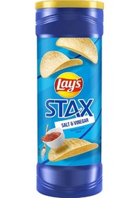 Resim Lays Stax Salt & Vinegar Potato Crisps 156 G 