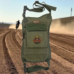 Resim Vintage Salaş Cotton Design Motor Treekking Bel Bacak Günlük Büyük Freeback Çanta 21 cm x 40 cm 