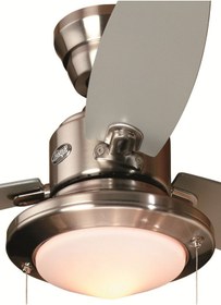 Resim Hunter Fan Merced Fırçalanmış Nikel 112 cm Aydınlatmalı Tavan Vantilatörü 