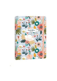 Resim Keskin Colors A5 80 Yp. Çizgili Sert Kapak Ciltli Daily Notes Garden Flowers Mavi 