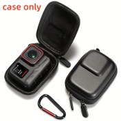 Resim Mini Koruyucu Saklama Çantası DJI Action 3/4/5 pro için, Sert Kabuklu Seyahat Kılıfı ve Aksesuarlı Organizatör Insta360 Ace Pro/Ace Pro2 için 
