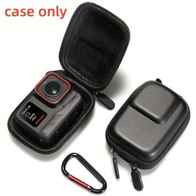 Resim Mini Koruyucu Saklama Çantası DJI Action 3/4/5 pro için, Sert Kabuklu Seyahat Kılıfı ve Aksesuarlı Organizatör Insta360 Ace Pro/Ace Pro2 için 